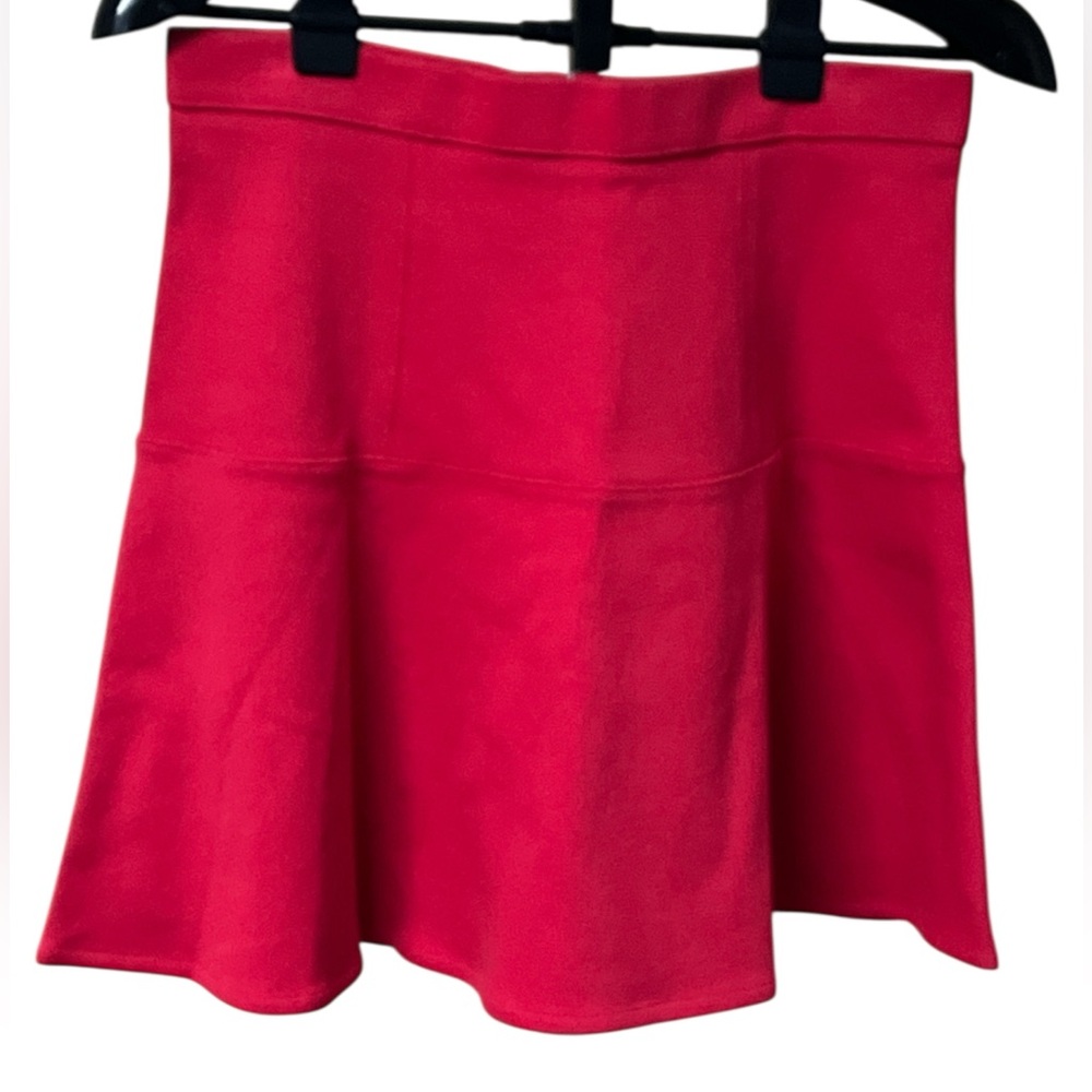 Madewell Vibrant Red A-Line Skirt
